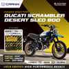 Ceramic Brake Pads For Ducati Scrambler Desert Sled 800 (2017-2022) - Front - CRM0709 - 2 Sets - CRANK1