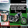 Sintered Brake Pads For Harley Davidson Dyna Super Glide Customs (2008-2014) - Rear - CB854 - 1 Set - CRANK1