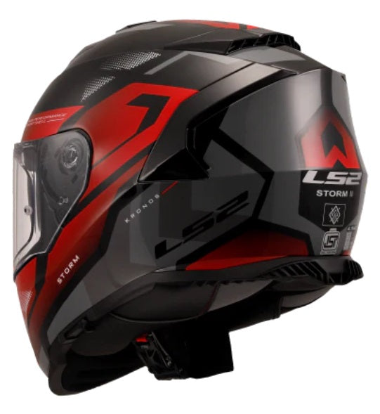 LS2 FF800 Storm II Kronos Red Grey
