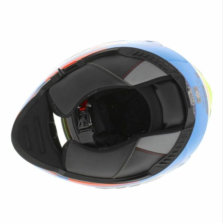 LS2 FF800 Storm II Salvador Replica Blue High Viz Yellow