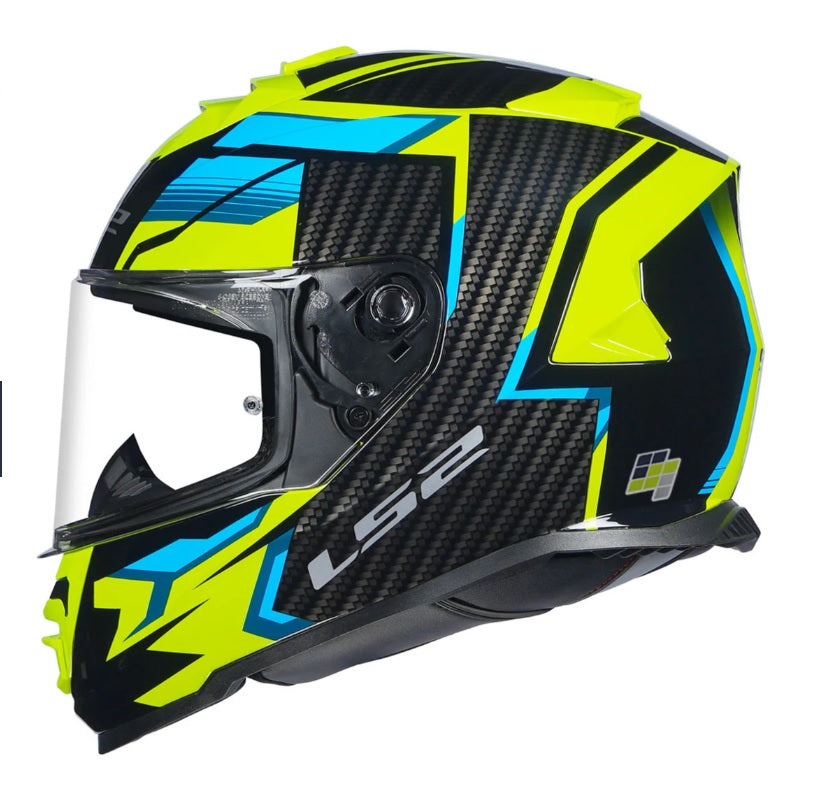 LS2 FF800 Storm II Tracker Black High Viz Yellow