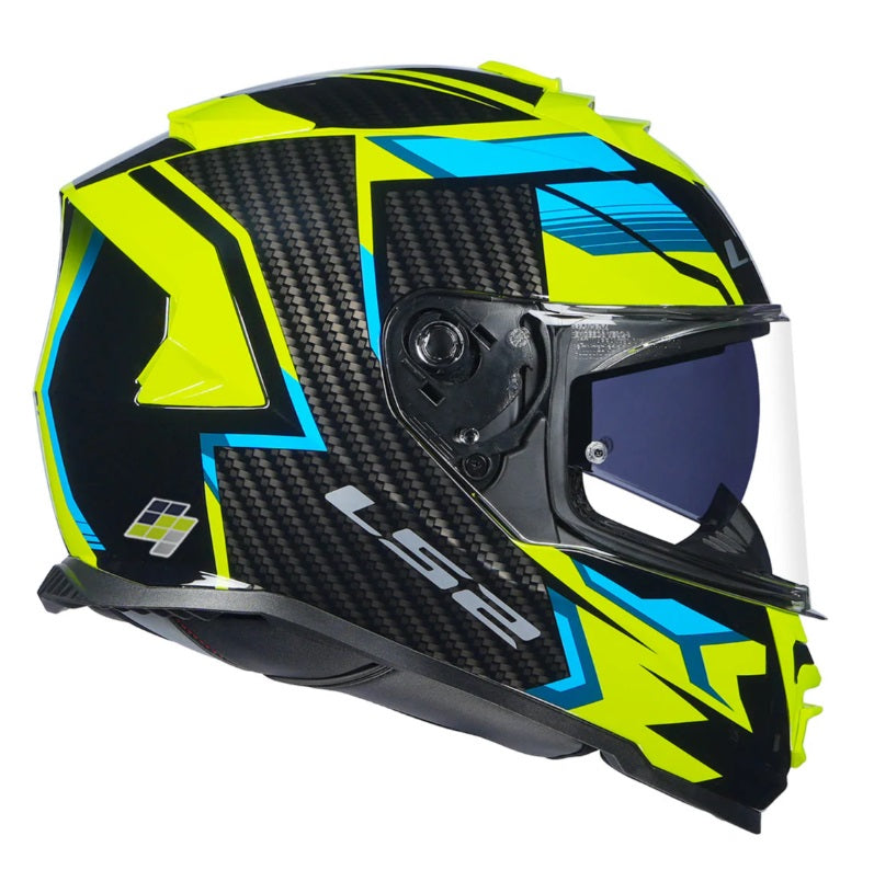 LS2 FF800 Storm II Tracker Black High Viz Yellow