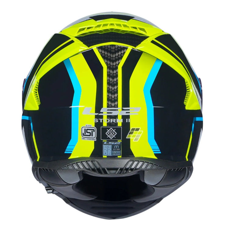 LS2 FF800 Storm II Tracker Black High Viz Yellow