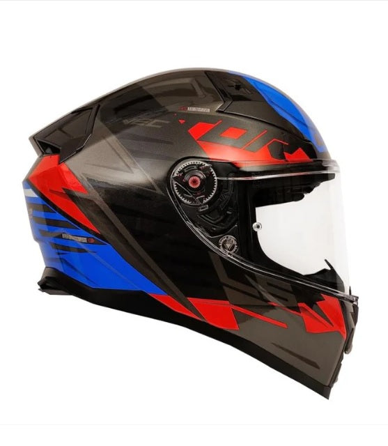 LS2 FF811 Vector II Absolute Gloss Black Red Blue