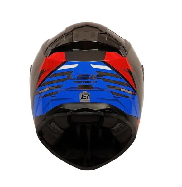 LS2 FF811 Vector II Absolute Gloss Black Red Blue