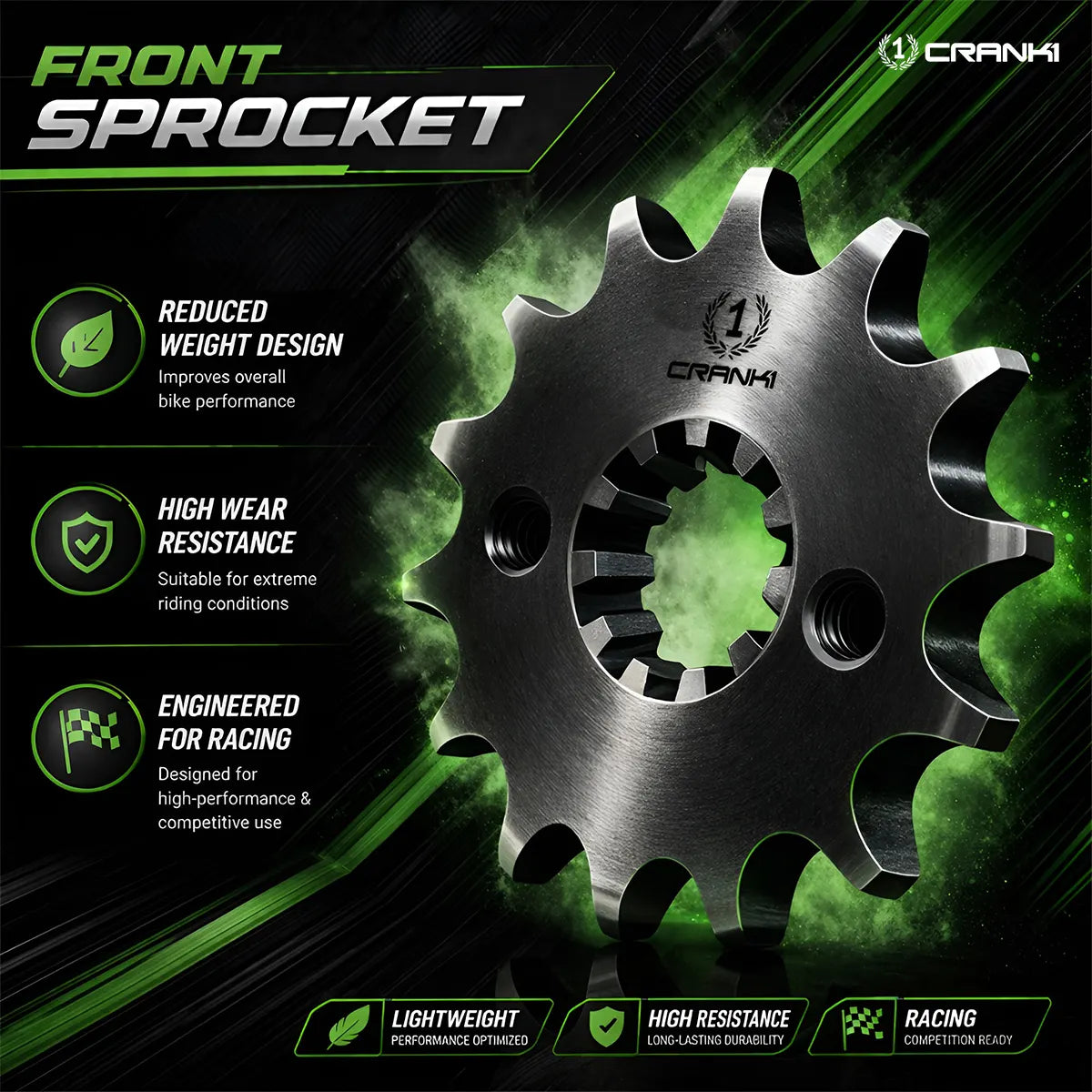 Sprocket For Triumph Trident 660 (2021) - Front - CPF565.16T - CRANK1