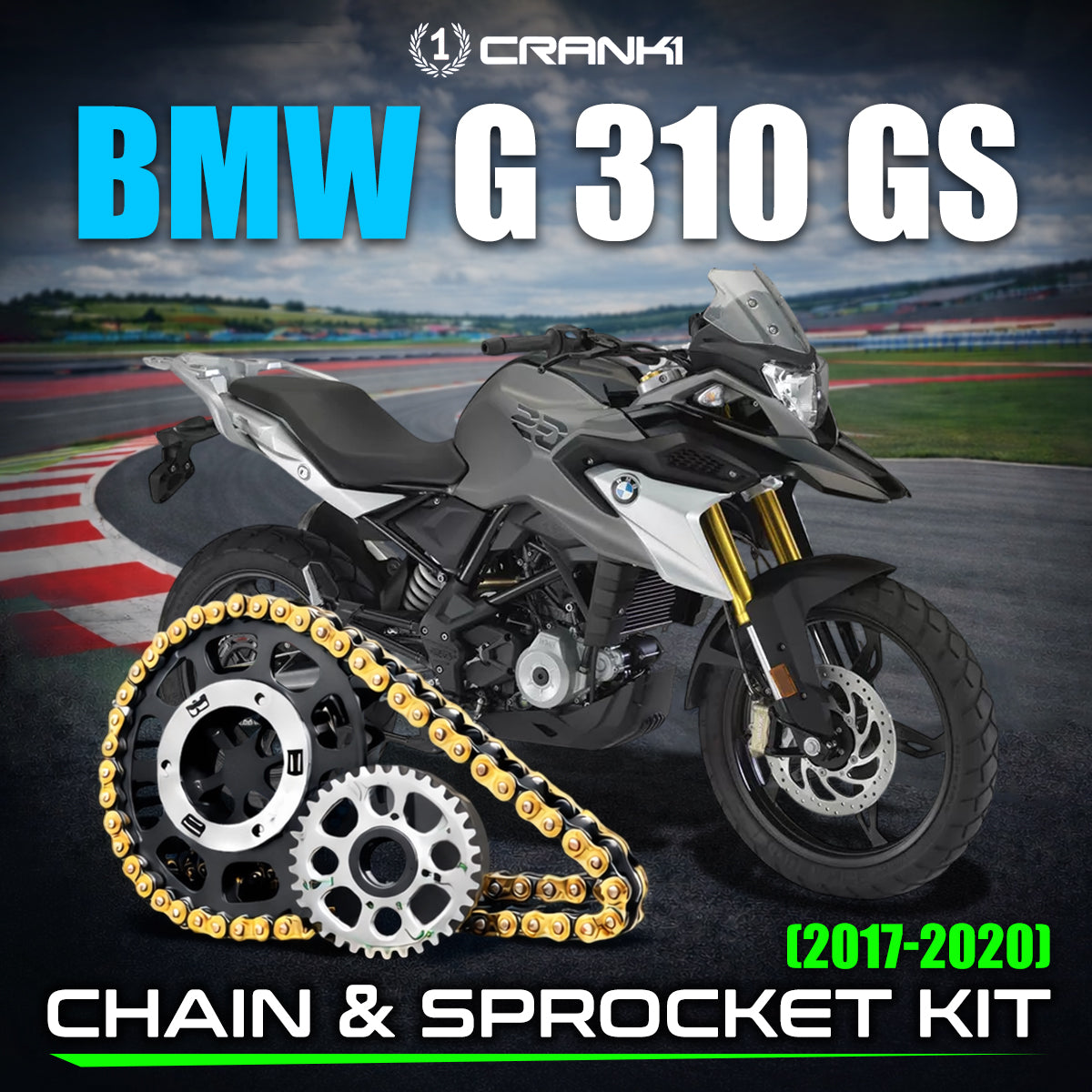 Chain And Sprocket Kit For BMW G 310 GS (2017-2020) - CRANK1