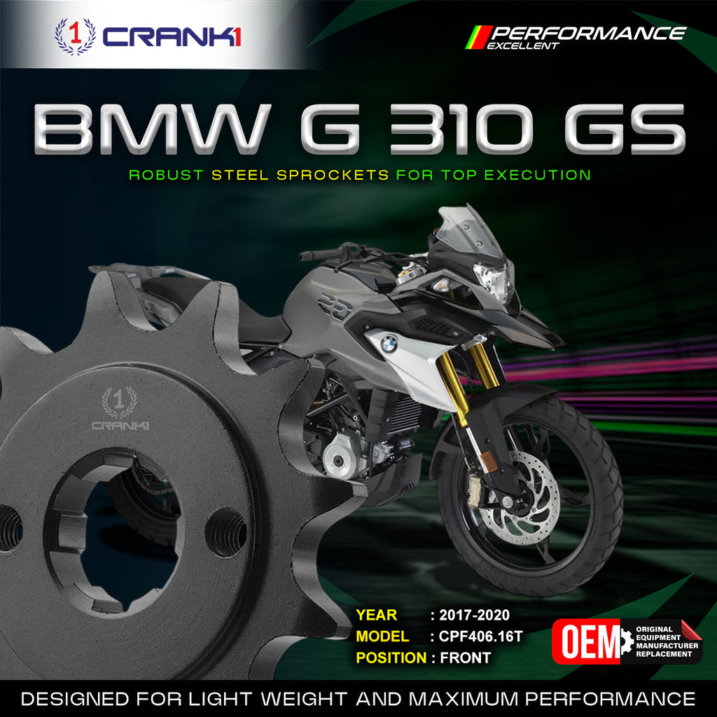 Sprocket For BMW G 310 GS (2017-2020) - Front - CPF406.16T - CRANK1