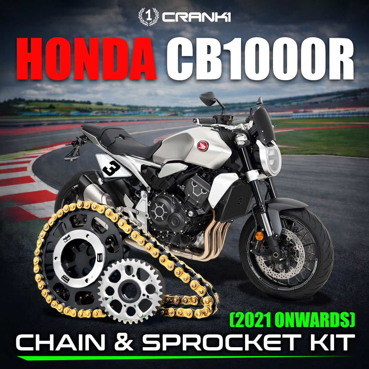 Chain And Sprocket Kit For Honda CB1000R (2021 Onwards) - CRANK1