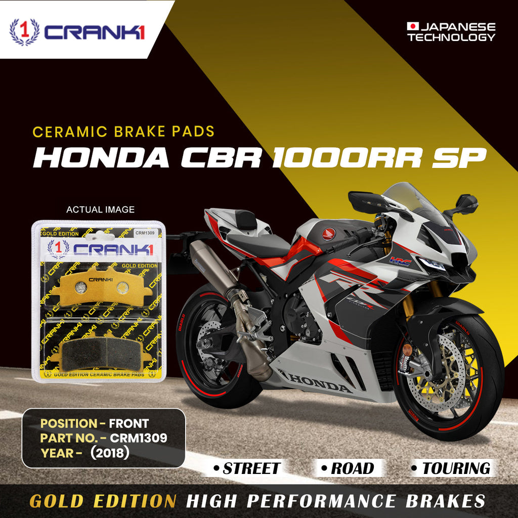 Ceramic Brake Pads For Honda CBR 1000RR SP (2018) - Front - CRM1309 - 2 Sets - CRANK1