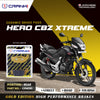 Ceramic Brake Pads For Hero CBZ Xtreme - Rear - CRM281 - 1 Set - CRANK1