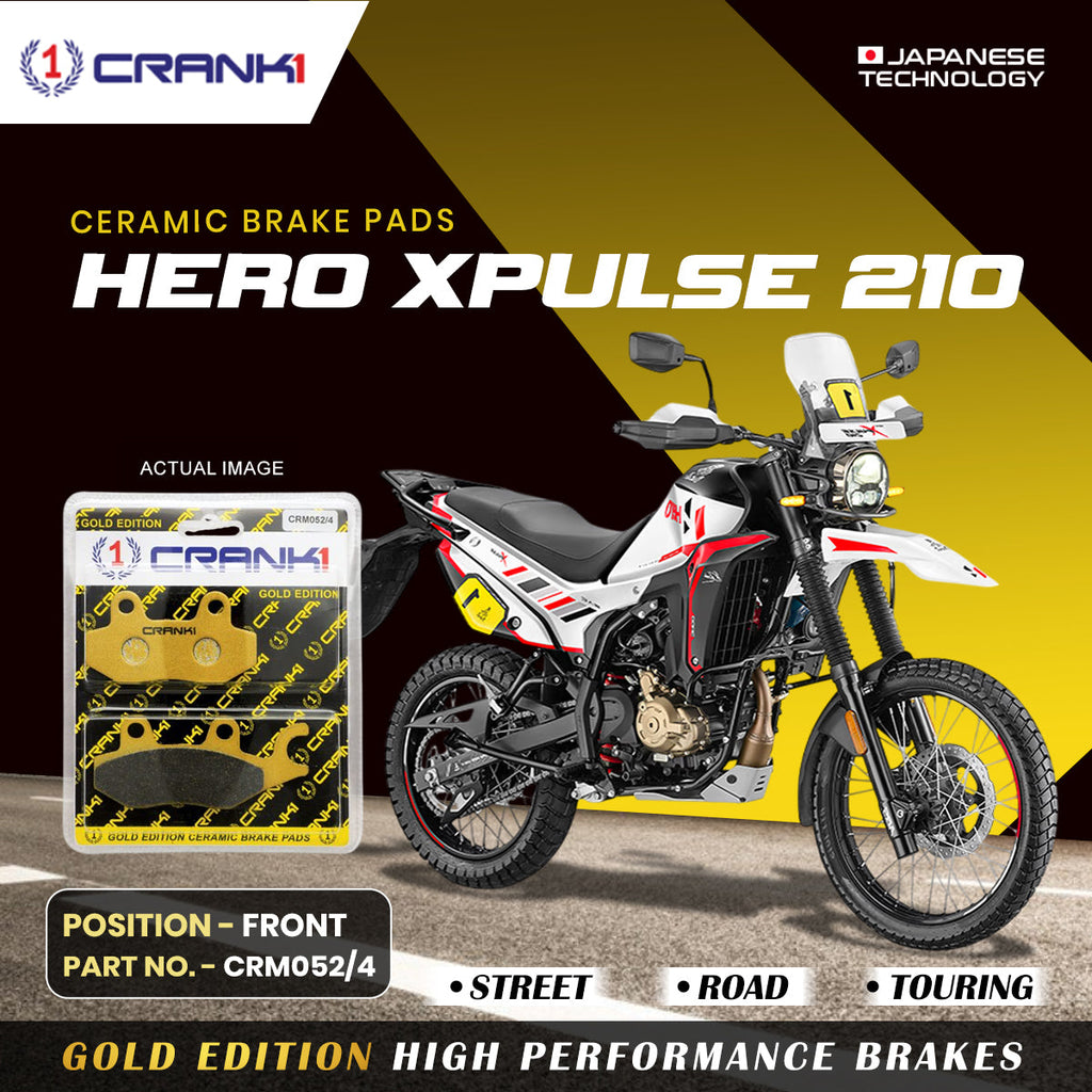 Ceramic Brake Pads For Hero Xpulse 210  - Front - CRM052/4 - 1 Set - CRANK1