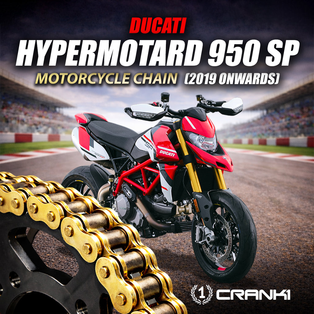 Chain For Ducati Hypermotard 950 SP (2019 Onwards) - 520 Pitch x 106 Links Gold (ZVMX) - CRANK1