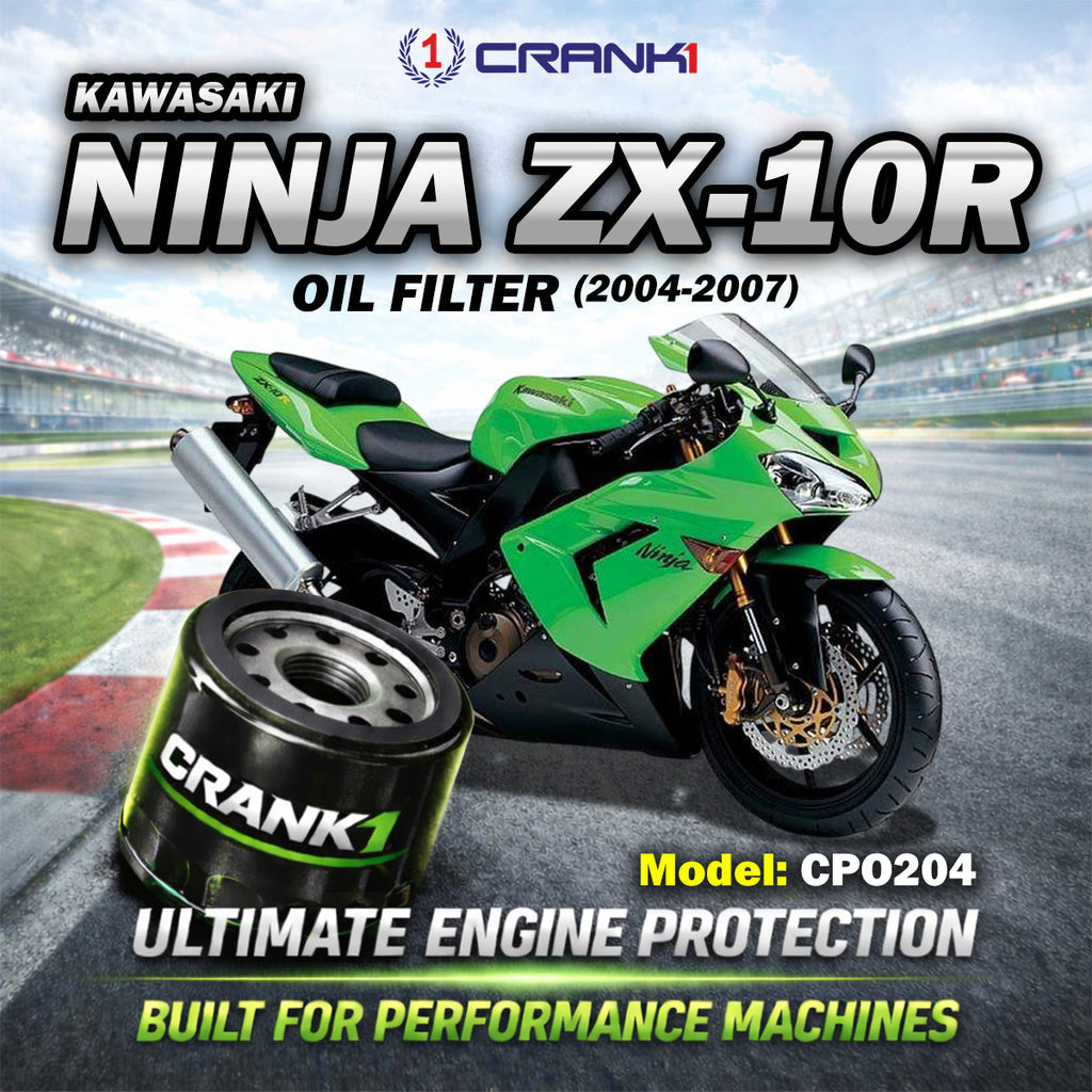 Oil Filter For Kawasaki Ninja ZX-10R (2004-2007) - CPO204 - CRANK1