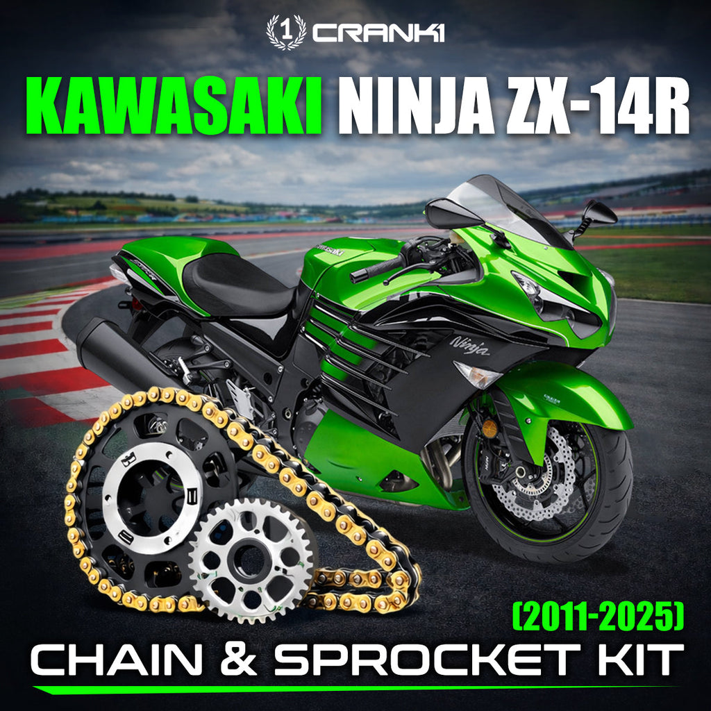 Chain And Sprocket Kit For Kawasaki Ninja ZX-14R (2011-2025) - CRANK1