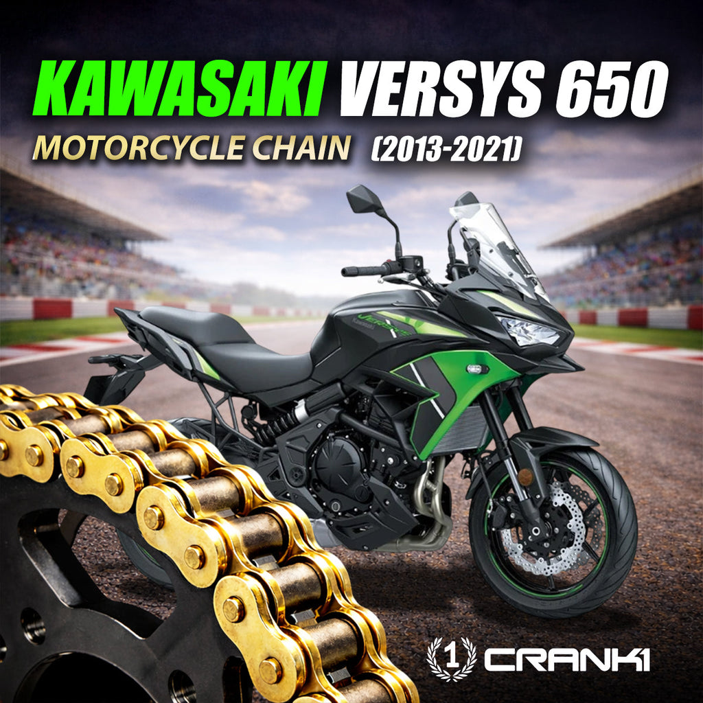 Chain For Kawasaki Versys 650 (2013-2021) - 520 Pitch x 114 Links Gold (ZVMX) - CRANK1