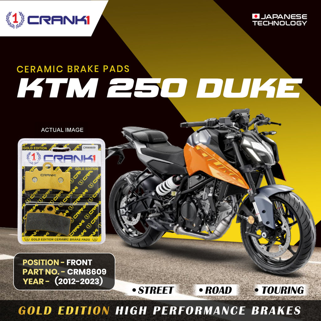 Ceramic Brake Pads For KTM 250 Duke (2012-2023) - Front - CRM8609 - 1 Set - CRANK1