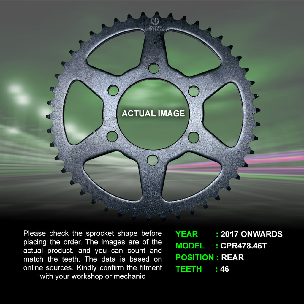 Chain And Sprocket Kit For Kawasaki Ninja 650 (2011 Onwards) - CRANK1