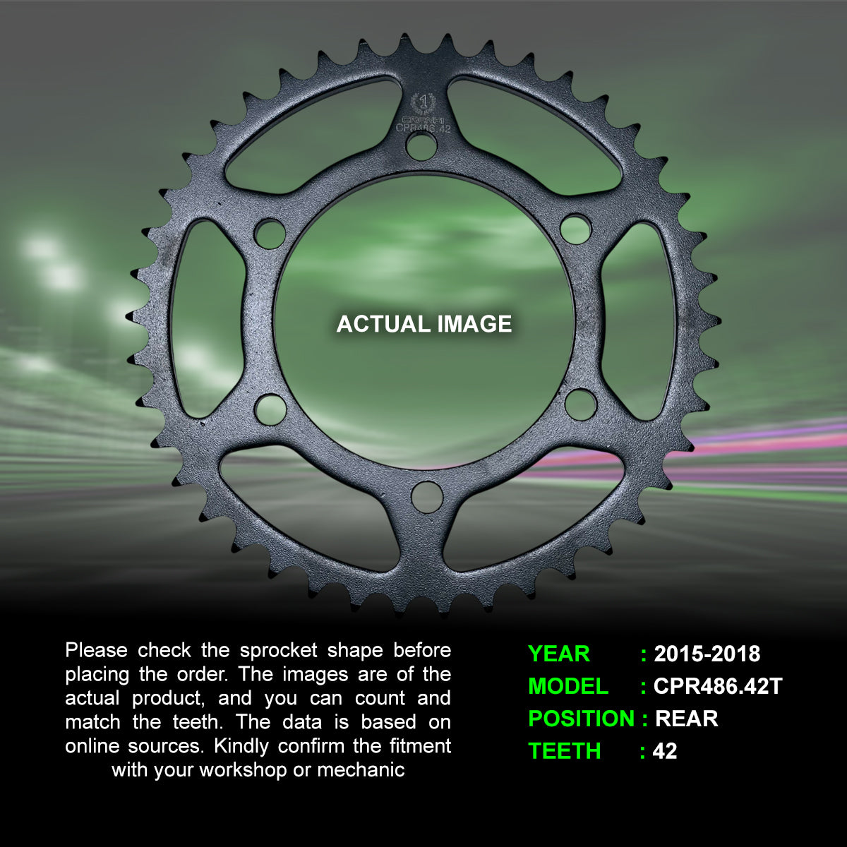 Chain And Sprocket Kit For Kawasaki Z250 (2015-2018) - CRANK1