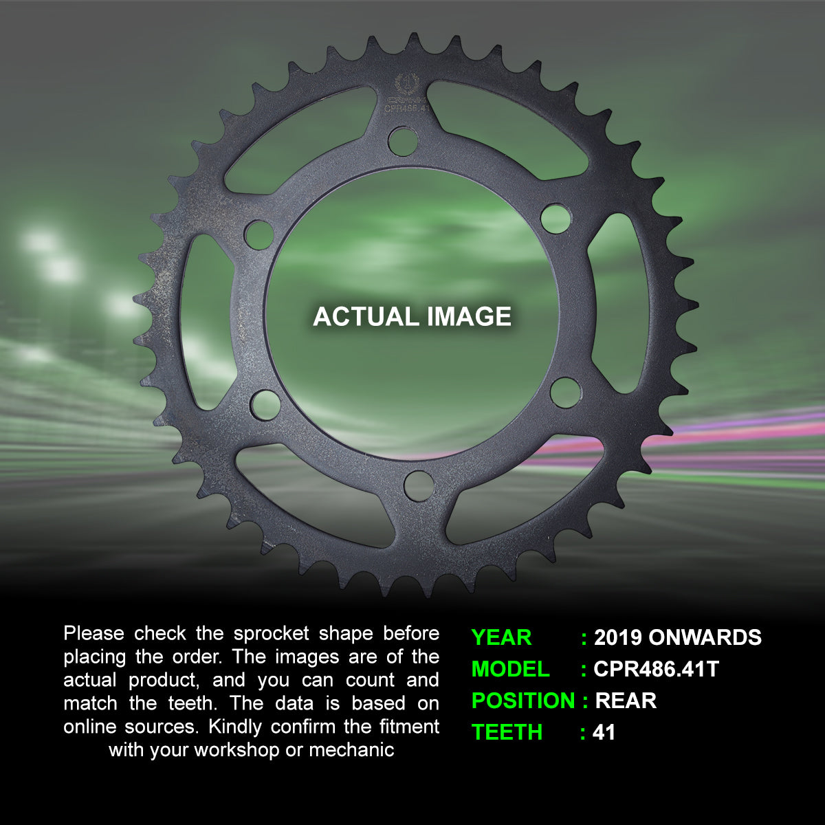 Chain And Sprocket Kit For Kawasaki Z400 (2019 Onwards) - CRANK1