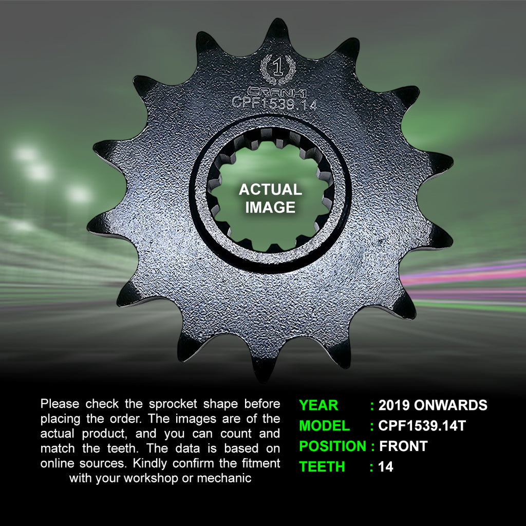 Chain And Sprocket Kit For Kawasaki Z400 (2019 Onwards) - CRANK1