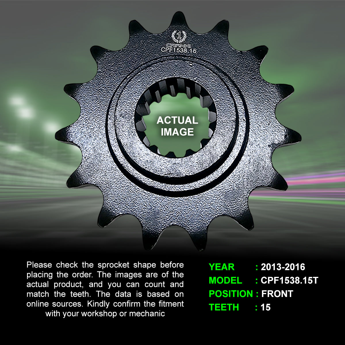 Chain And Sprocket Kit For Kawasaki Z800 (2013-2016) - CRANK1