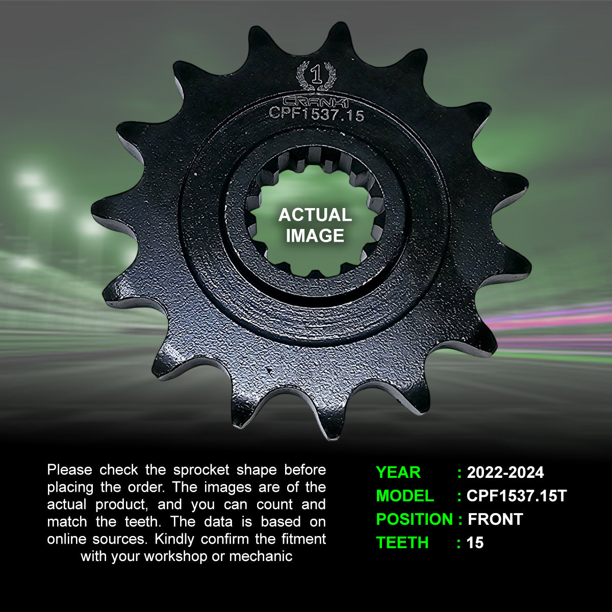 こきん Chain And Sprocket Kit For Kawasaki Z900 (2022-2024) - CRANK1
