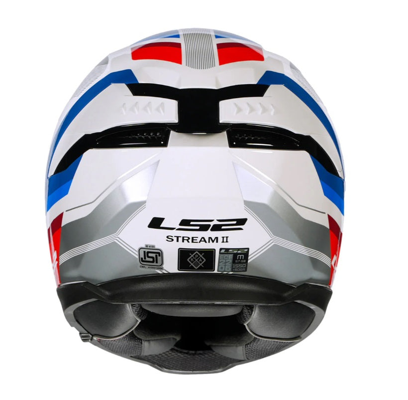 LS2 FF320 Stream II Vintage White Blue Red