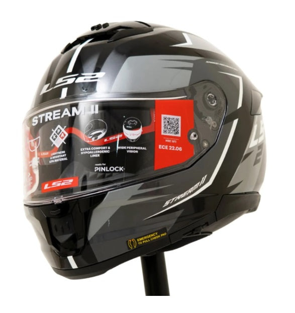 LS2 FF320 Stream II Meteor Black Grey