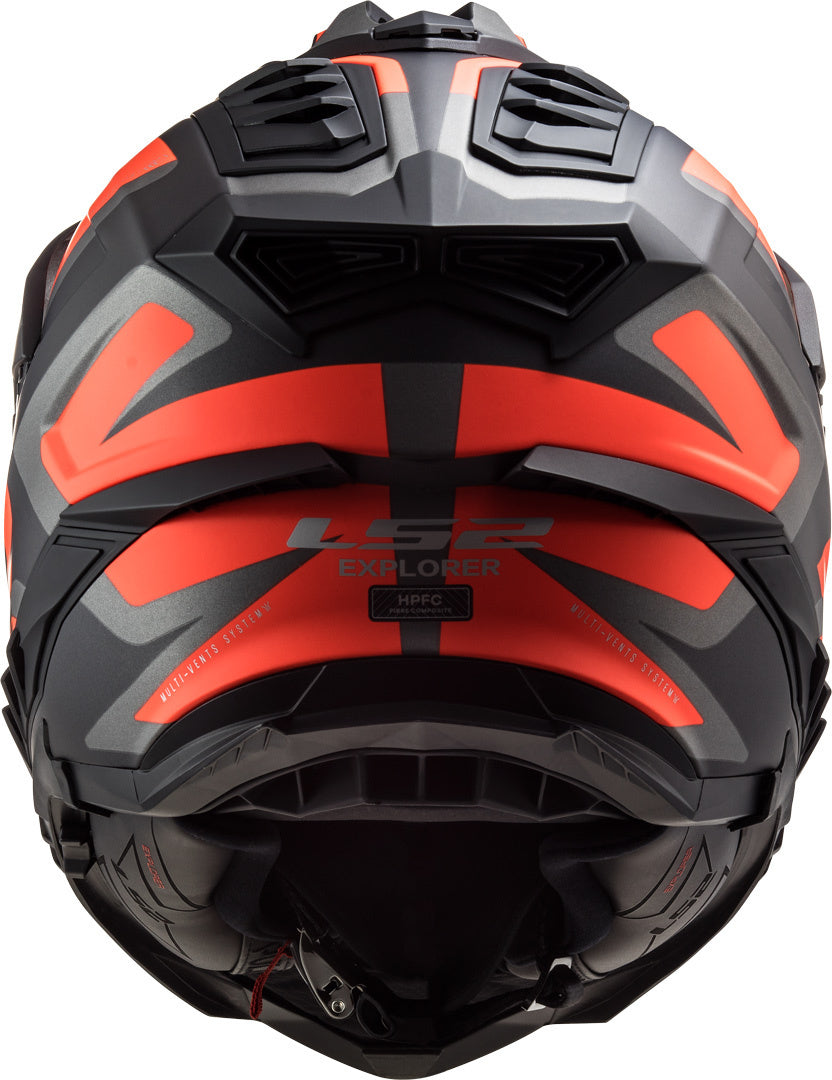 LS2 MX701 Explorer Alter Matt Black Fluorescent Orange