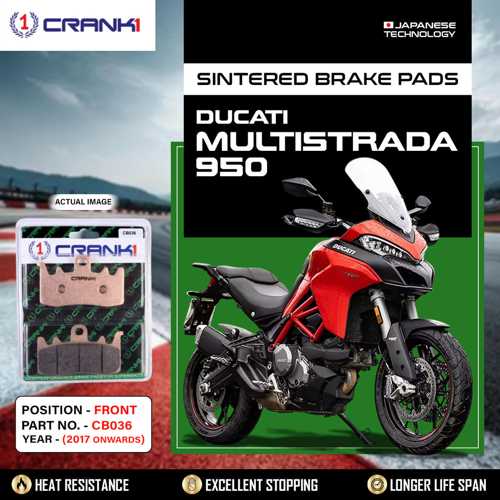 Sintered Brake Pads For Ducati Multistrada 950 (2017 Onwards) - Front - CB036 - 2 Sets - CRANK1