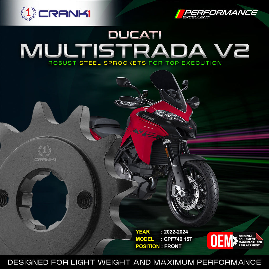 Sprocket For Ducati Multistrada V2 (2022-2024) - Front - CPF740.15T - CRANK1