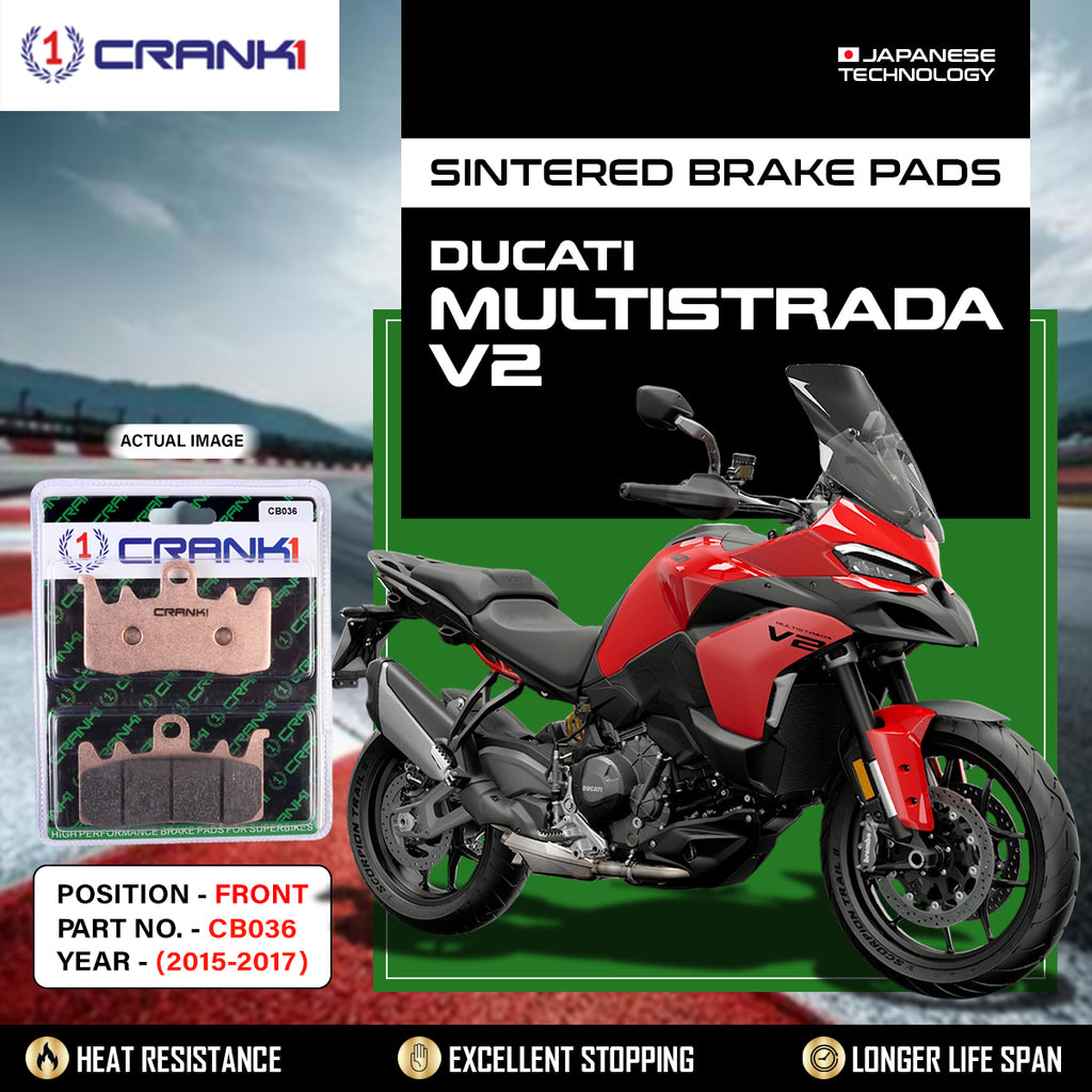 Sintered Brake Pads For Ducati Multistrada V2 (2015-2017) - Front - CB036 - 2 Sets - CRANK1