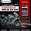 Carbon Brake Pads For Kawasaki Ninja ZX-14R (2014) - Rear - CFB452 - 1 Set - CRANK1