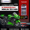 Carbon Brake Pads For Kawasaki Ninja ZX-14R (2021) - Front - CFB714 - 2 Sets - CRANK1