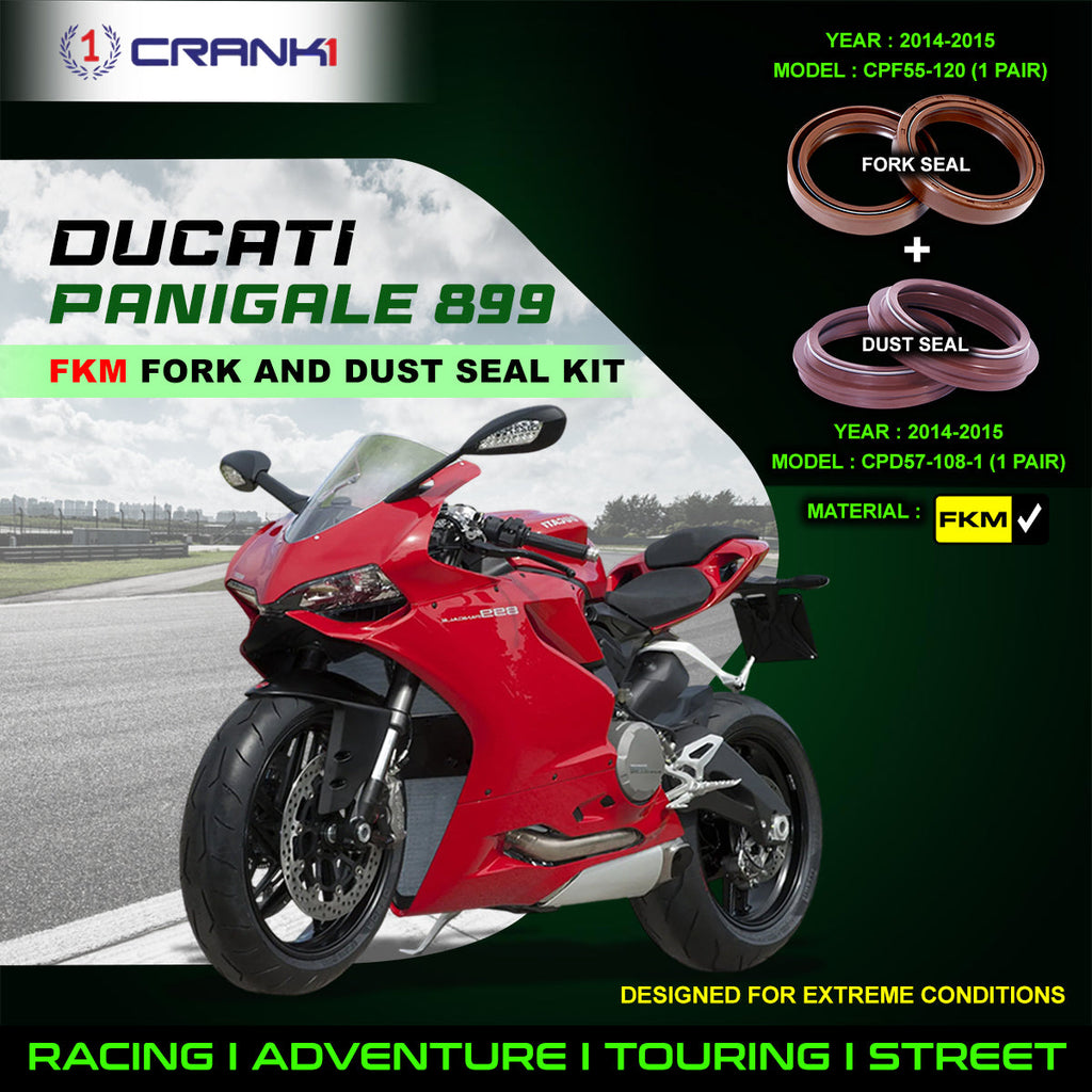 Fork And Dust Seals Kit For Ducati Panigale 899 (2014-2015) - CRANK1