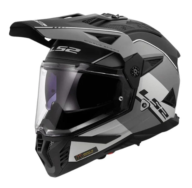LS2 MX436 Pioneer II Rally Matt Grey Black