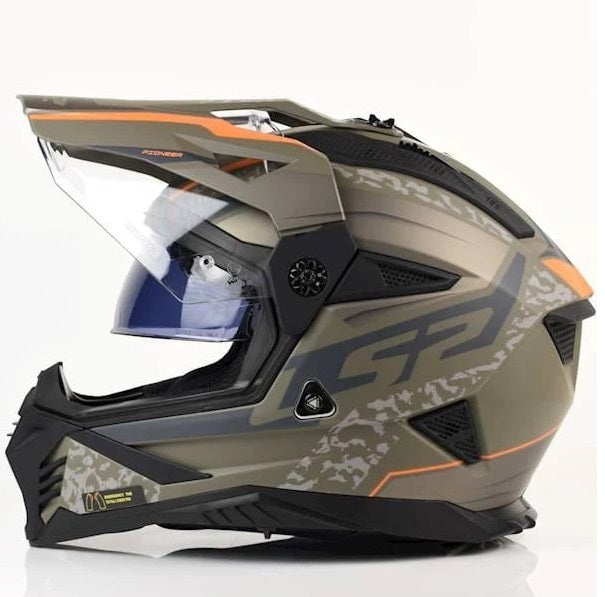LS2 MX436 Pioneer II Crazy Devor Gloss Sand