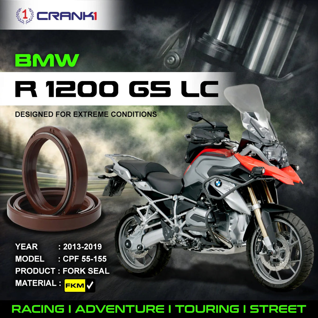 Fork Oil Seals Pair For BMW R 1200 GS LC (2013-2019) - CPF55-155 - CRANK1