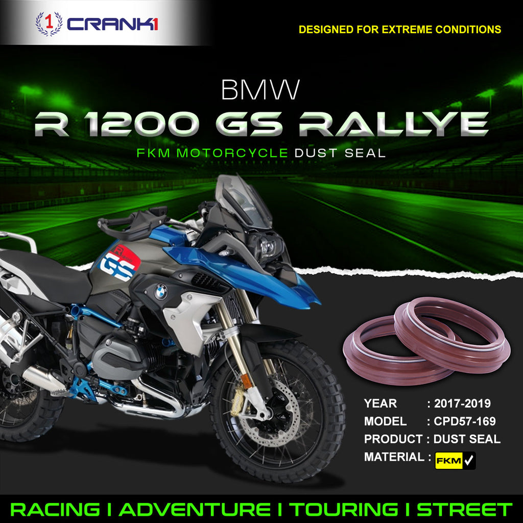 Fork Dust Seals Pair For BMW R 1200 GS Rallye (2017-2019) - CPD57-169 - CRANK1