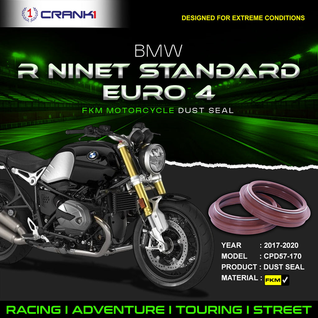 Fork Dust Seals Pair For BMW R nineT Standard Euro 4 (2017-2020) - CPD57-170 - CRANK1