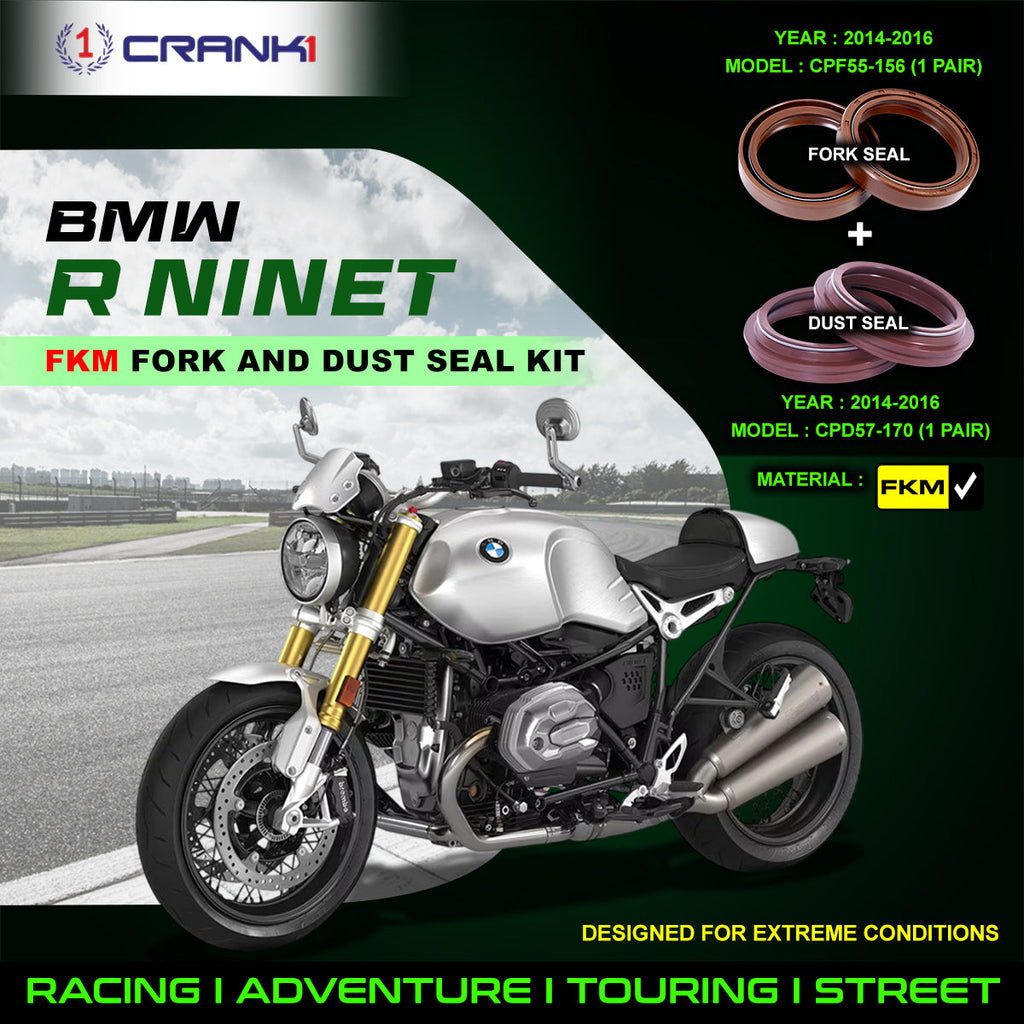 Fork And Dust Seals Kit For BMW R nineT (2014-2016) - CRANK1