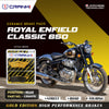 Ceramic Brake Pads For Royal Enfield Classic 650 - Rear - CRM479 - 1 Set - CRANK1