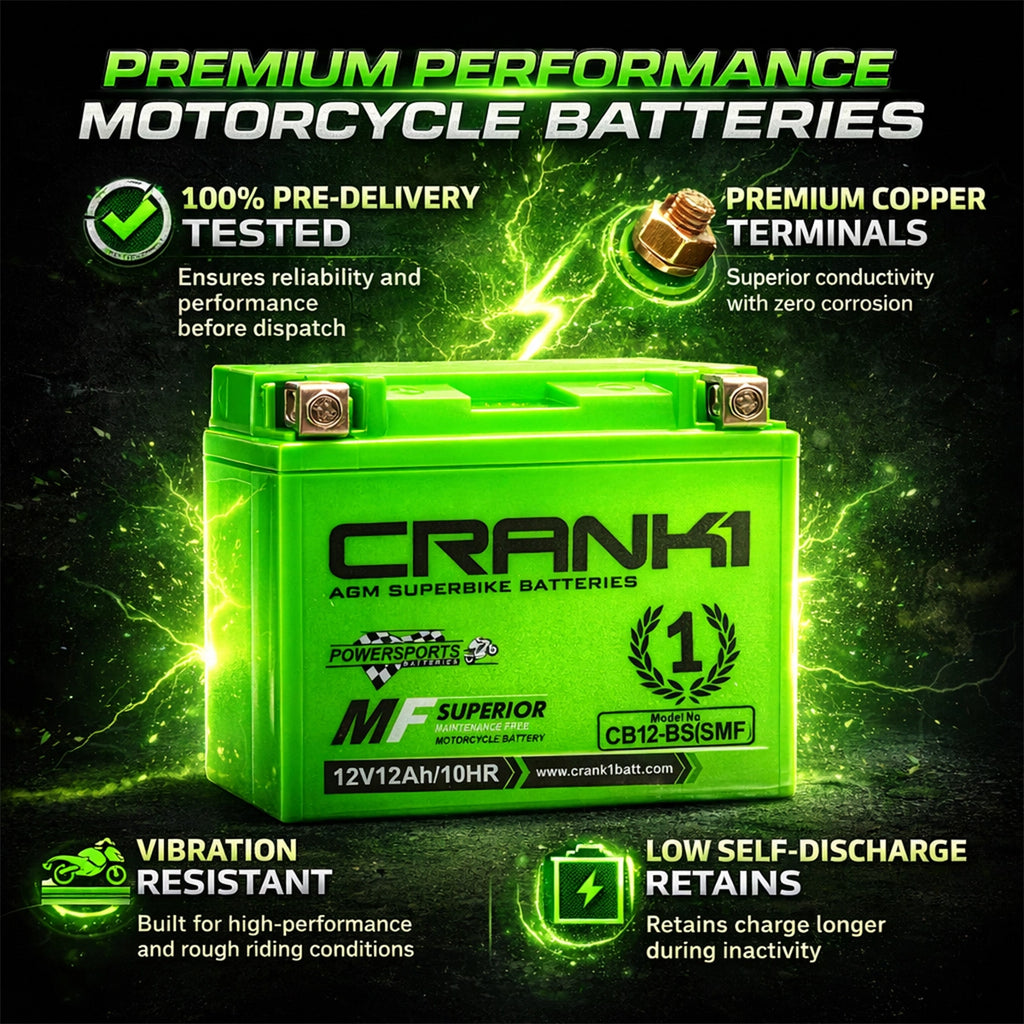Battery For Benelli TNT 899 - CB14S - Factory Activated - CRANK1