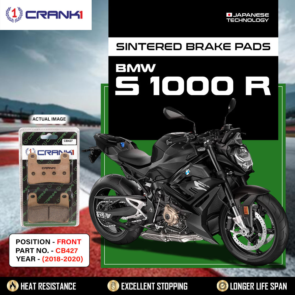 Sintered Brake Pads For BMW S 1000 R (2018-2020) - Front - CB427 - 2 Sets Required - CRANK1