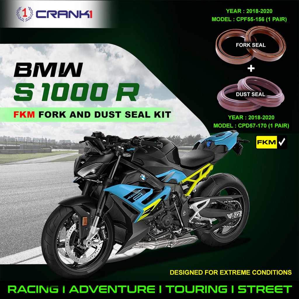 Fork And Dust Seals Kit For BMW S 1000 R (2018-2020) - CRANK1 - CRANK1