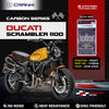 Carbon Brake Pads For Ducati Scrambler 1100 (2018-2020) - Front - CFB036 - 2 Sets - CRANK1