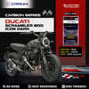 Carbon Brake Pads For Ducati Scrambler 800 Icon Dark (2019 Onwards) - Rear - CFB312 - 1 Set - CRANK1