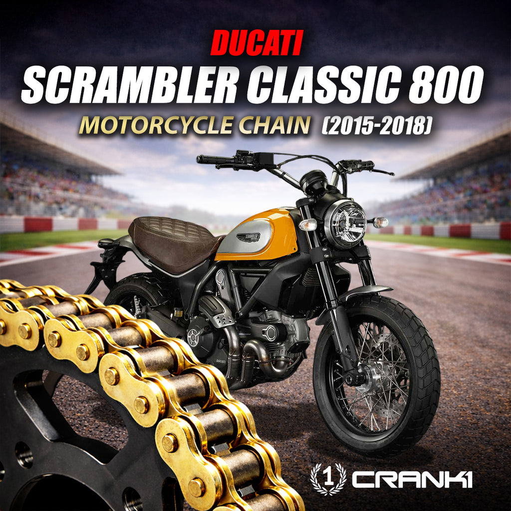 Chain And Sprocket Kit For Ducati Scrambler Classic 800 (2015-2018) - CRANK1