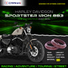 Fork Dust Seals Pair For Harley Davidson Sportster Iron 883 (2009-2017) - CPD57-111 - CRANK1